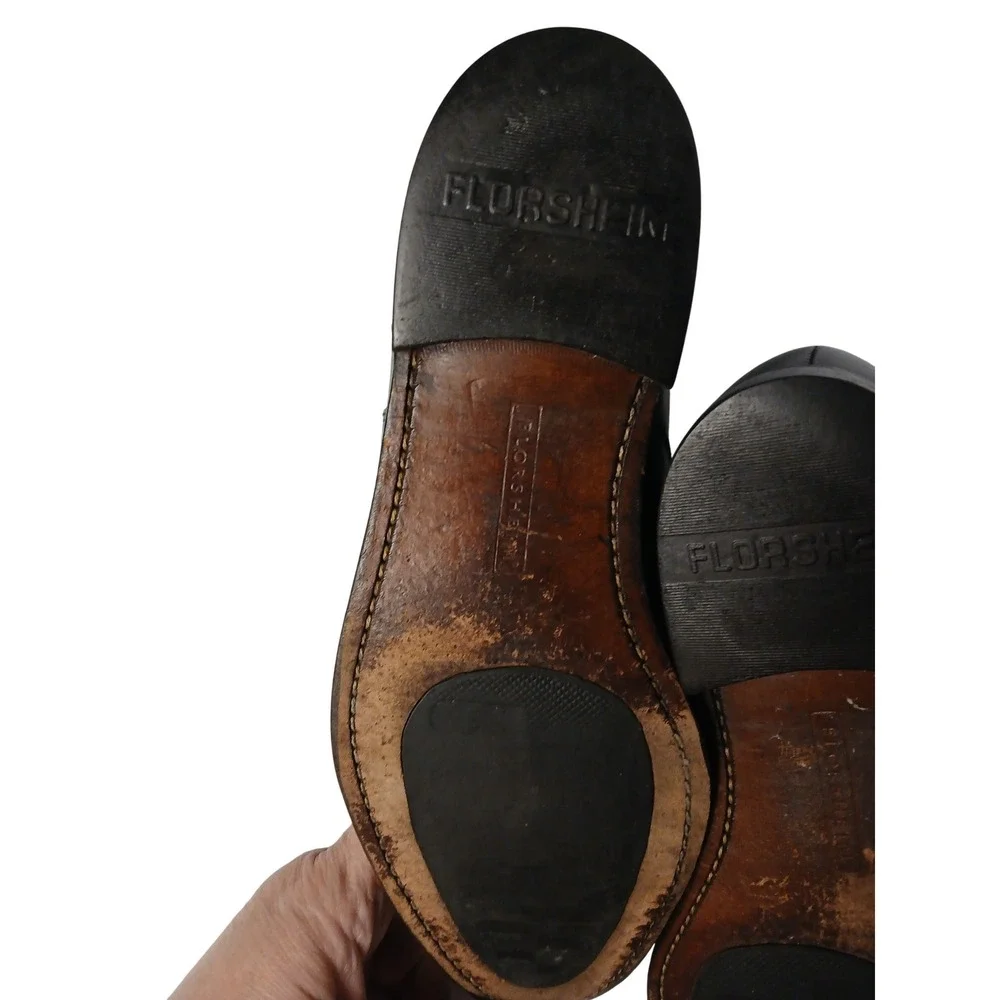 Florsheim Mens Black Leather Cap Toe‎ Oxford Dress Shoes 20382 Size 8.5 D